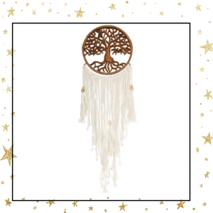 Macrame and Wood Tree of Life Dream Catcher