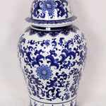 Stunning XL Blue Willow Temple Ginger Jar Hamptons Coastal Beach Home Decor 46cm