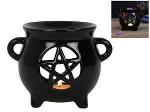 Pentagram Cauldron Oil Burner (Gift Box)