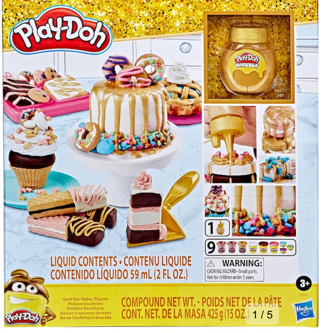 Play-Doh Gold Collection Gold Star Baker Playset